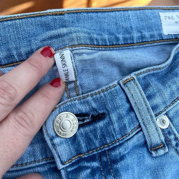 Rag & Bone Ankle Skinny Jeans in Nelly - Picture 6 of 6